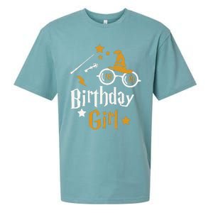 10th Birthday Girl Wizard Magic Bday To Celebrate Wizards Sueded Cloud Jersey T-Shirt