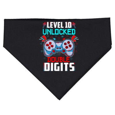 10th Birthday Gift For Boys Double Digits 10 Year Old Gifts Gamer Gift USA-Made Doggie Bandana