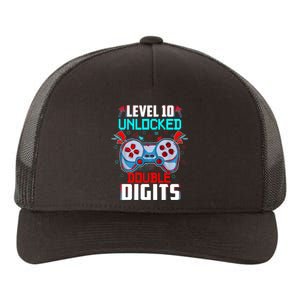 10th Birthday Gift For Boys Double Digits 10 Year Old Gifts Gamer Gift Yupoong Adult 5-Panel Trucker Hat