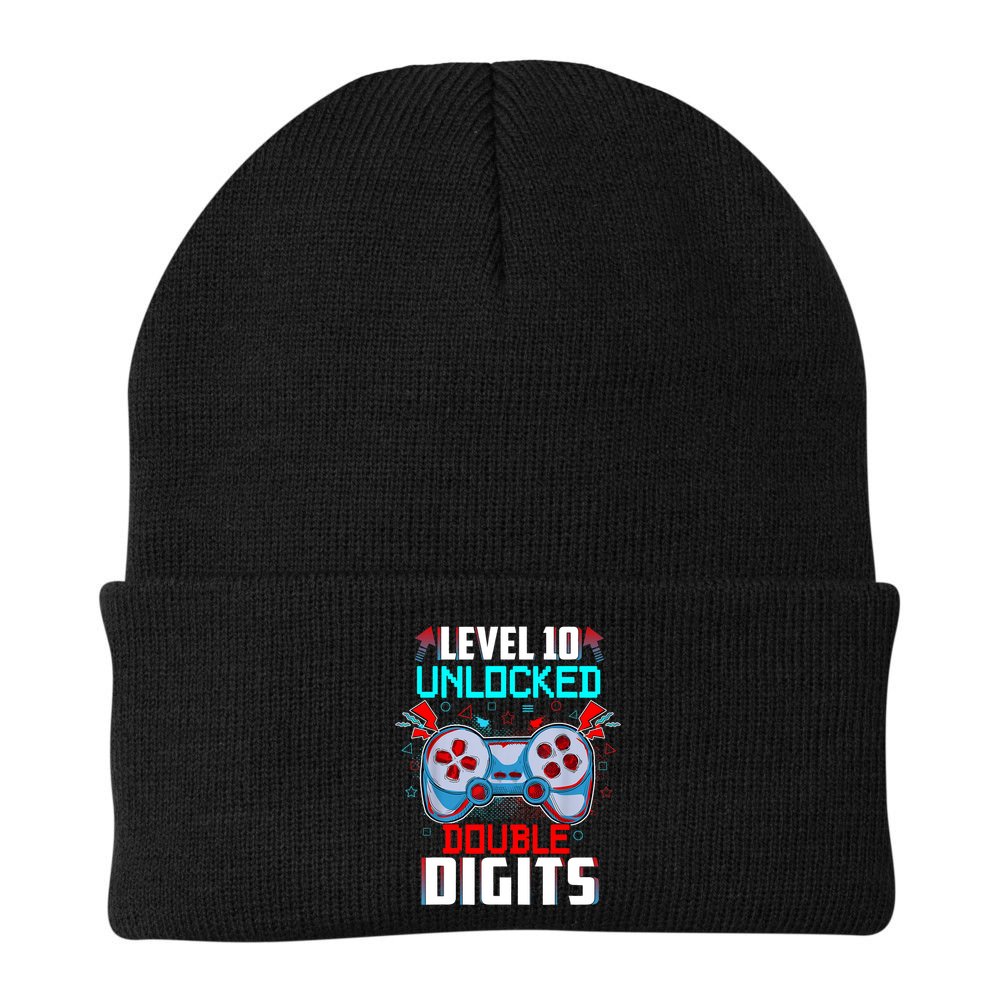 10th Birthday Gift For Boys Double Digits 10 Year Old Gifts Gamer Gift Beanie
