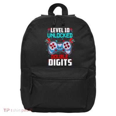 10th Birthday Gift For Boys Double Digits 10 Year Old Gifts Gamer Gift 16 in Basic Backpack
