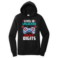 10th Birthday Gift For Boys Double Digits 10 Year Old Gifts Gamer Gift Women's Pullover Hoodie