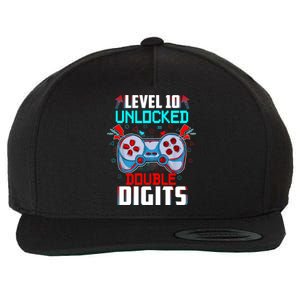 10th Birthday Gift For Boys Double Digits 10 Year Old Gifts Gamer Gift Wool Snapback Cap