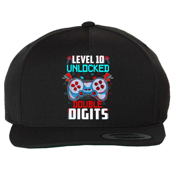 10th Birthday Gift For Boys Double Digits 10 Year Old Gifts Gamer Gift Wool Snapback Cap