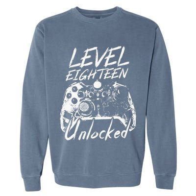 18th Birthday Gift 18 Year Old Gifts 18th Birthday Garment-Dyed Sweatshirt