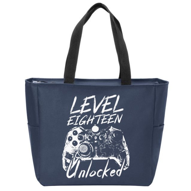 18th Birthday Gift 18 Year Old Gifts 18th Birthday Zip Tote Bag