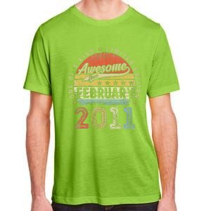 12th Birthday Gift Awesome Since February 2011 12 Year Old Cute Adult ChromaSoft Performance T-Shirt