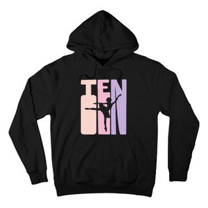 10th Birthday Gift Ballet Dancer 10 Years Old Ballerina Hoodie