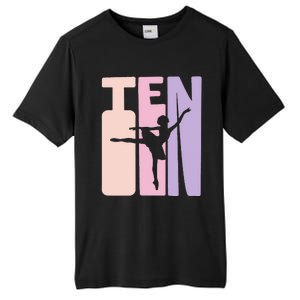 10th Birthday Gift Ballet Dancer 10 Years Old Ballerina Tall Fusion ChromaSoft Performance T-Shirt