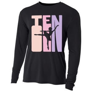 10th Birthday Gift Ballet Dancer 10 Years Old Ballerina Cooling Performance Long Sleeve Crew