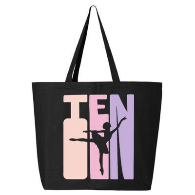 10th Birthday Gift Ballet Dancer 10 Years Old Ballerina 25L Jumbo Tote