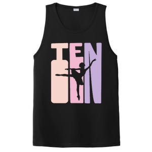 10th Birthday Gift Ballet Dancer 10 Years Old Ballerina PosiCharge Competitor Tank