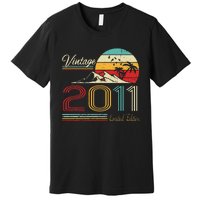 12th Birthday Gift Vintage 2011 Limited Edition 12 Years Old Premium T-Shirt