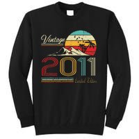 12th Birthday Gift Vintage 2011 Limited Edition 12 Years Old Tall Sweatshirt