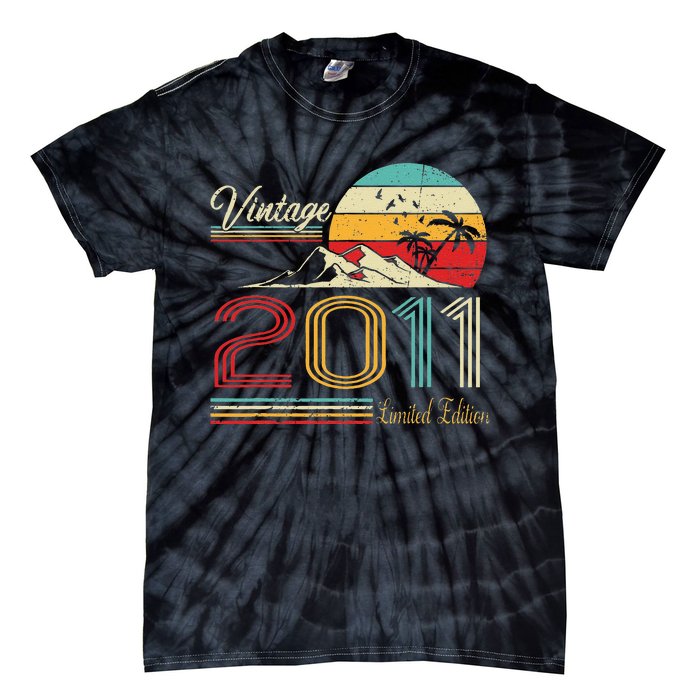 12th Birthday Gift Vintage 2011 Limited Edition 12 Years Old Tie-Dye T-Shirt