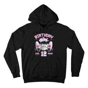 12Th Birthday  Gamer Level 12 Begins Video Games Girls Hoodie