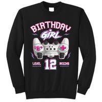 12Th Birthday  Gamer Level 12 Begins Video Games Girls Sweatshirt