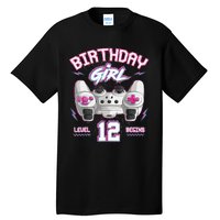 12Th Birthday  Gamer Level 12 Begins Video Games Girls Tall T-Shirt