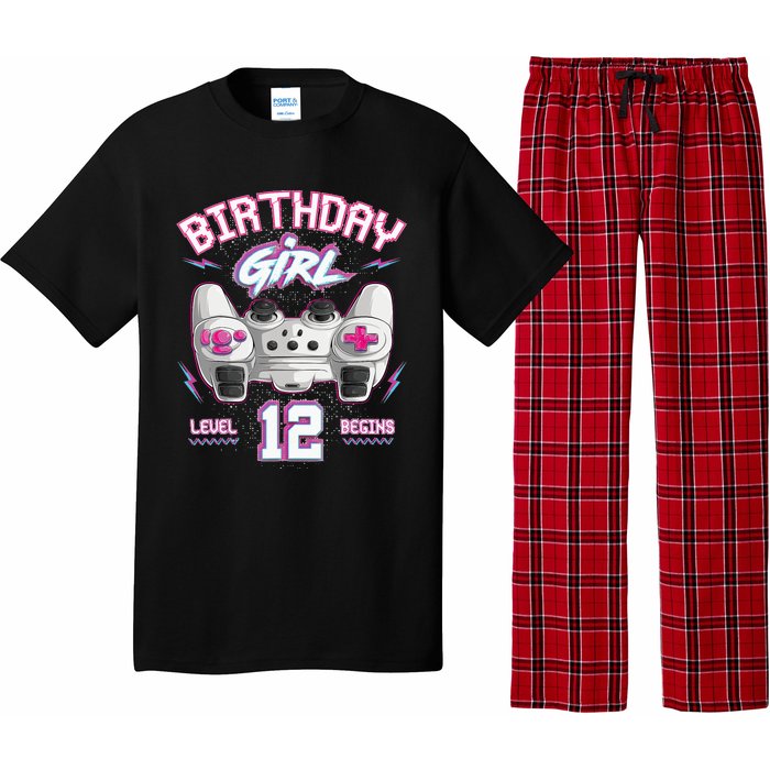 12Th Birthday  Gamer Level 12 Begins Video Games Girls Pajama Set