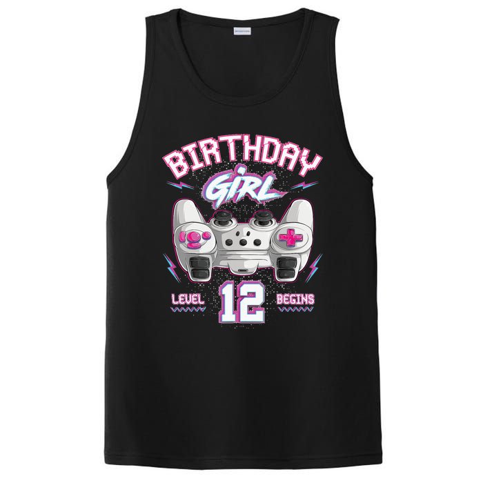 12Th Birthday  Gamer Level 12 Begins Video Games Girls PosiCharge Competitor Tank