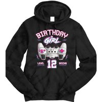 12Th Birthday  Gamer Level 12 Begins Video Games Girls Tie Dye Hoodie