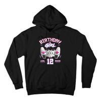 12Th Birthday  Gamer Level 12 Begins Video Games Girls Tall Hoodie