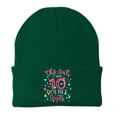 10th Birthday Gift This Is Now 10 Double Digits Knit Cap Winter Beanie