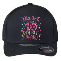 10th Birthday Gift This Is Now 10 Double Digits Flexfit Unipanel Trucker Cap