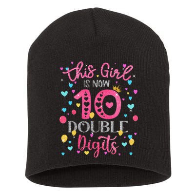 10th Birthday Gift This Is Now 10 Double Digits Short Acrylic Beanie