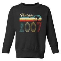 16th Birthday Gift Vintage 2007 Retro 16 Years Old Toddler Sweatshirt