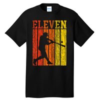 11th Birthday Gift Eleven Vintage Baseball 11 Year Old Tall T-Shirt