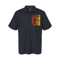 11th Birthday Gift Eleven Vintage Baseball 11 Year Old Softstyle Adult Sport Polo