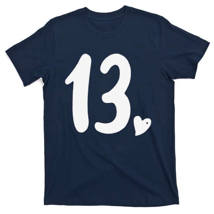 13th Birthday Heart T-Shirt