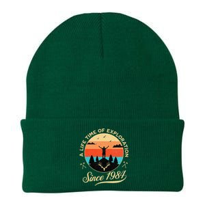 1984 Birthday Hiking Adventure Camping Outdoors 40th Knit Cap Winter Beanie