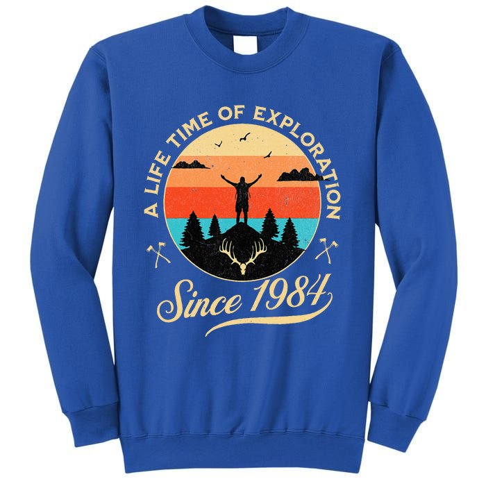 1984 Birthday Hiking Adventure Camping Outdoors 40th Sweatshirt