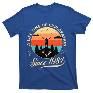 1984 Birthday Hiking Adventure Camping Outdoors 40th T-Shirt