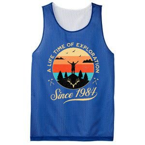 1984 Birthday Hiking Adventure Camping Outdoors 40th Mesh Reversible Basketball Jersey Tank