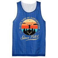 1984 Birthday Hiking Adventure Camping Outdoors 40th Mesh Reversible Basketball Jersey Tank