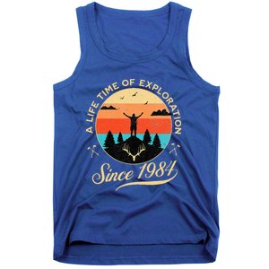 1984 Birthday Hiking Adventure Camping Outdoors 40th Tank Top