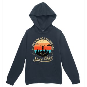 1984 Birthday Hiking Adventure Camping Outdoors 40th Urban Pullover Hoodie