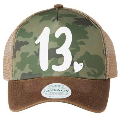 13th Birthday Heart Legacy Tie Dye Trucker Hat