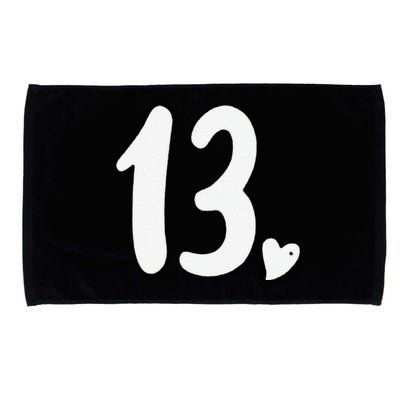 13th Birthday Heart Microfiber Hand Towel