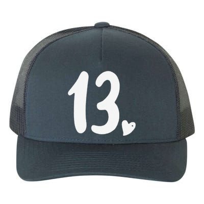 13th Birthday Heart Yupoong Adult 5-Panel Trucker Hat