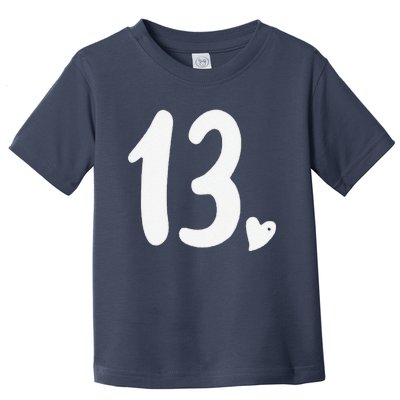 13th Birthday Heart Toddler T-Shirt