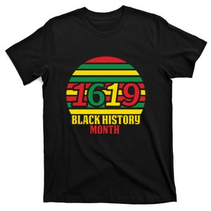 1619 Black History Month Afro America T-Shirt