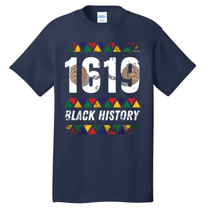 1619 Black History Month African American Pride Celebration Tall T-Shirt