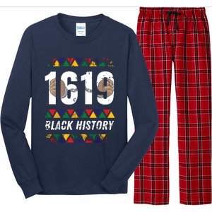 1619 Black History Month African American Pride Celebration Long Sleeve Pajama Set