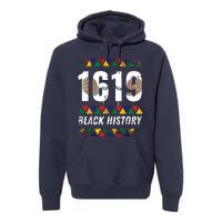 1619 Black History Month African American Pride Celebration Premium Hoodie