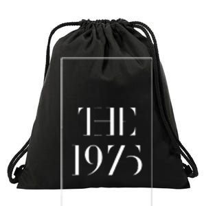 1975 black indie rock fun cool popular band Drawstring Bag