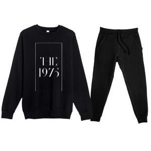 1975 black indie rock fun cool popular band Premium Crewneck Sweatsuit Set